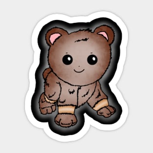 Cute Baby Brown Bear Sticker